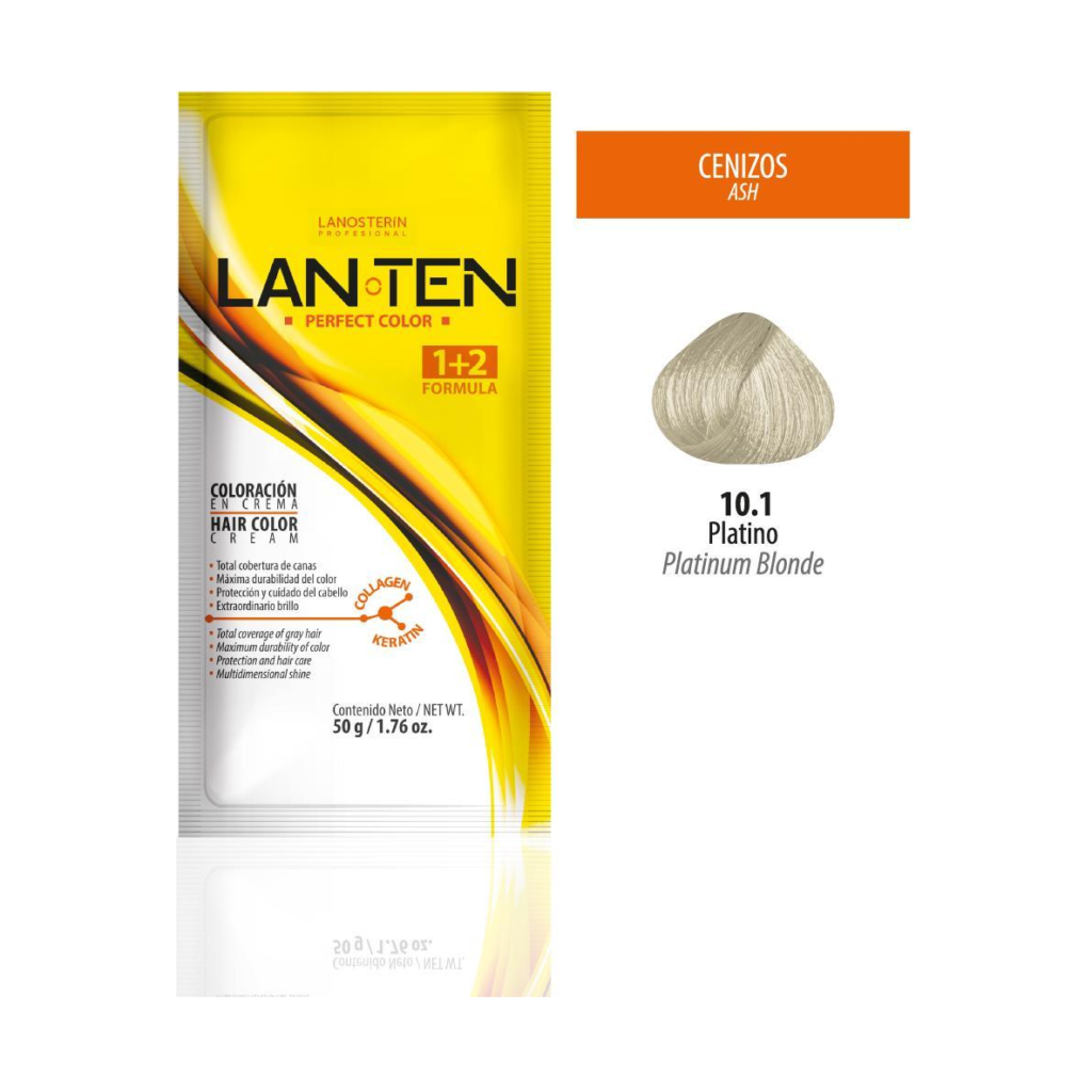 TINTE LANTEN 10.1 PLATINO 50 GR 1 SACHET LANOSTERIN