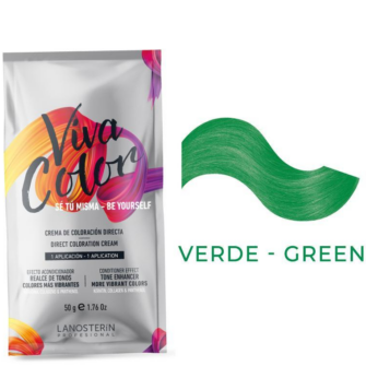 VIVA COLOR VERDE 50GR TINTE FANTASIA LANOSTERIN