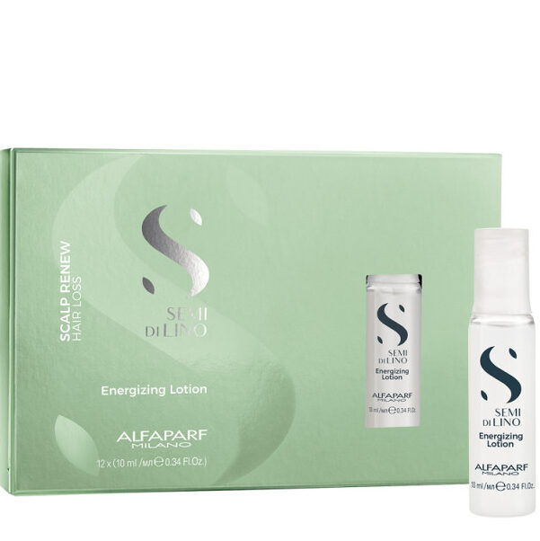 AMPOLLA ENERGIZING LOTION SEMI DE LINO CAJA X12 AMPOLLAS ALFAPARF