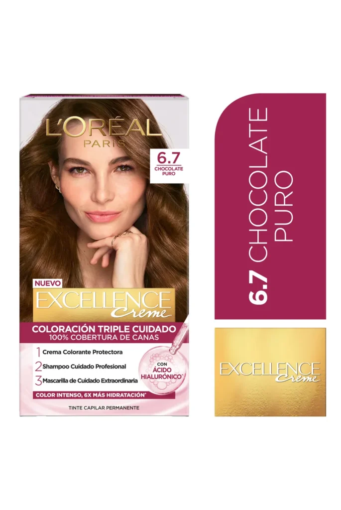 TINTE LOREAL EXCELLENCE 6.7 CHOCOLATE PURO KIT