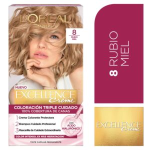 TINTE LOREAL EXCELLENCE 8 RUBIO MIEL KIT