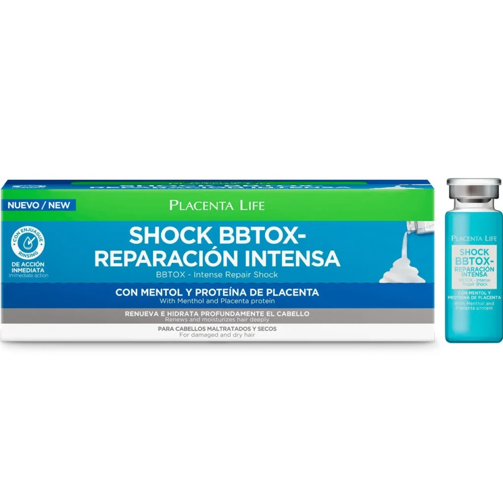 BBTOX 13 ML CABELLOS SECOS Y MALTRATADOS CAJA x12 SHOCKS PLACENTA LIFE