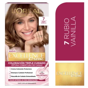 TINTE LOREAL EXCELLENCE 7 RUBIO VAINILLA KIT