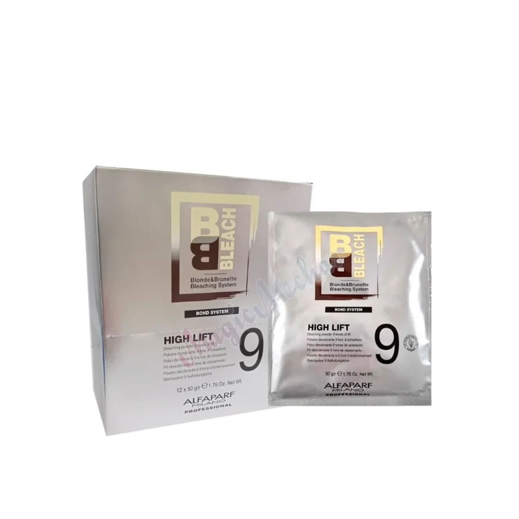 POLVO DECOLORANTE 9 NIVELES 50 GR CAJA X 12 SACHETS HIGH LIFT ALFAPARF