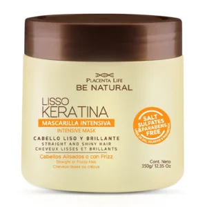 LISSO KERATINA TRATAMIENTO CABELLOS ALISADOS FRIZZ 350GR BE NATURAL