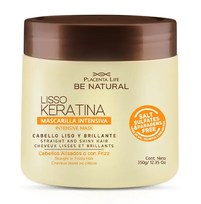 LISSO KERATINA TRATAMIENTO CABELLOS ALISADOS FRIZZ 350GR BE NATURAL