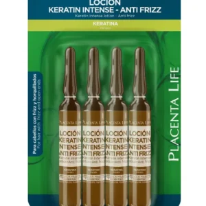 LOCION KERATIN ANTI FRIZZ X4 AMPOLLAS PLACENTA LIFE