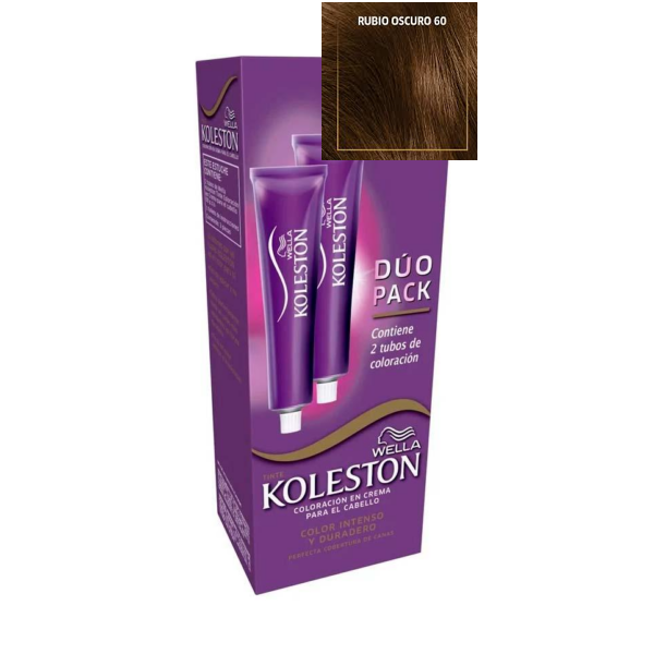 TINTE KOLESTON 60 RUBIO OSCURO 2 TUBOS