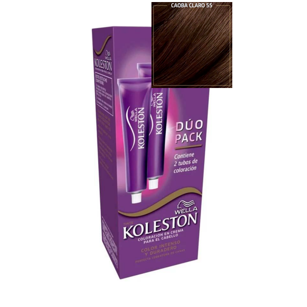TINTE KOLESTON 55 CAOBA CLARO 2 TUBOS