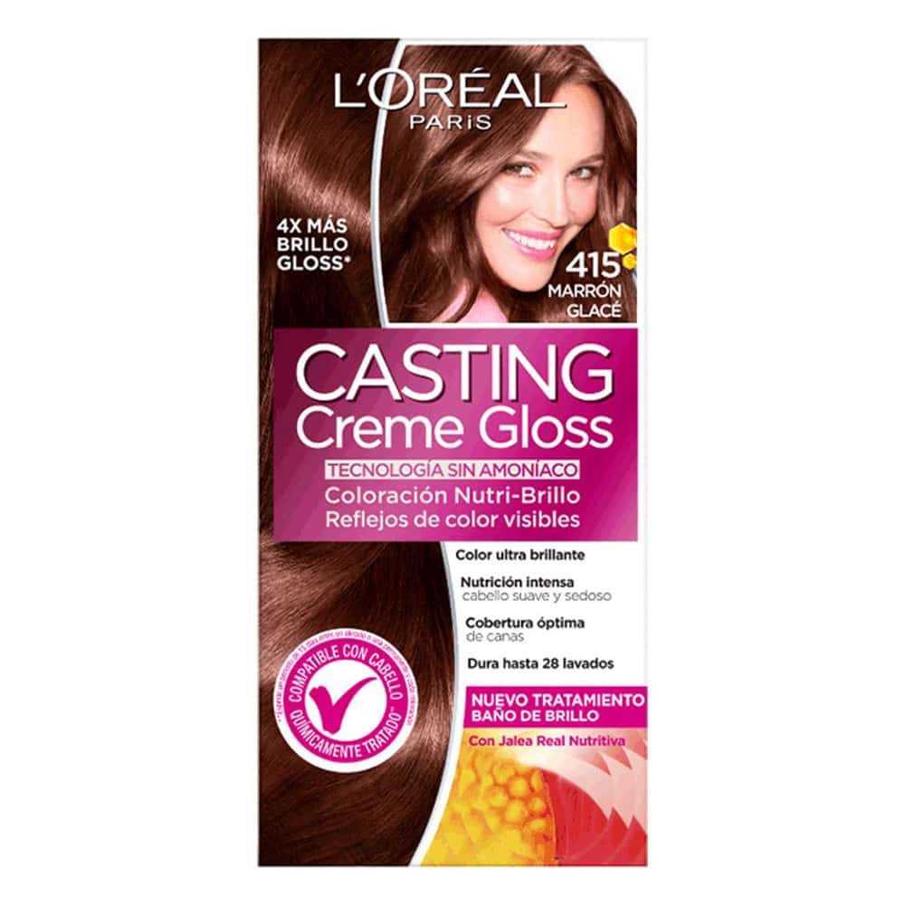 TINTE CASTING CREME GLOSS 415 CHOCOLATE GLASE LOREAL SIN AMONIACO (copia)