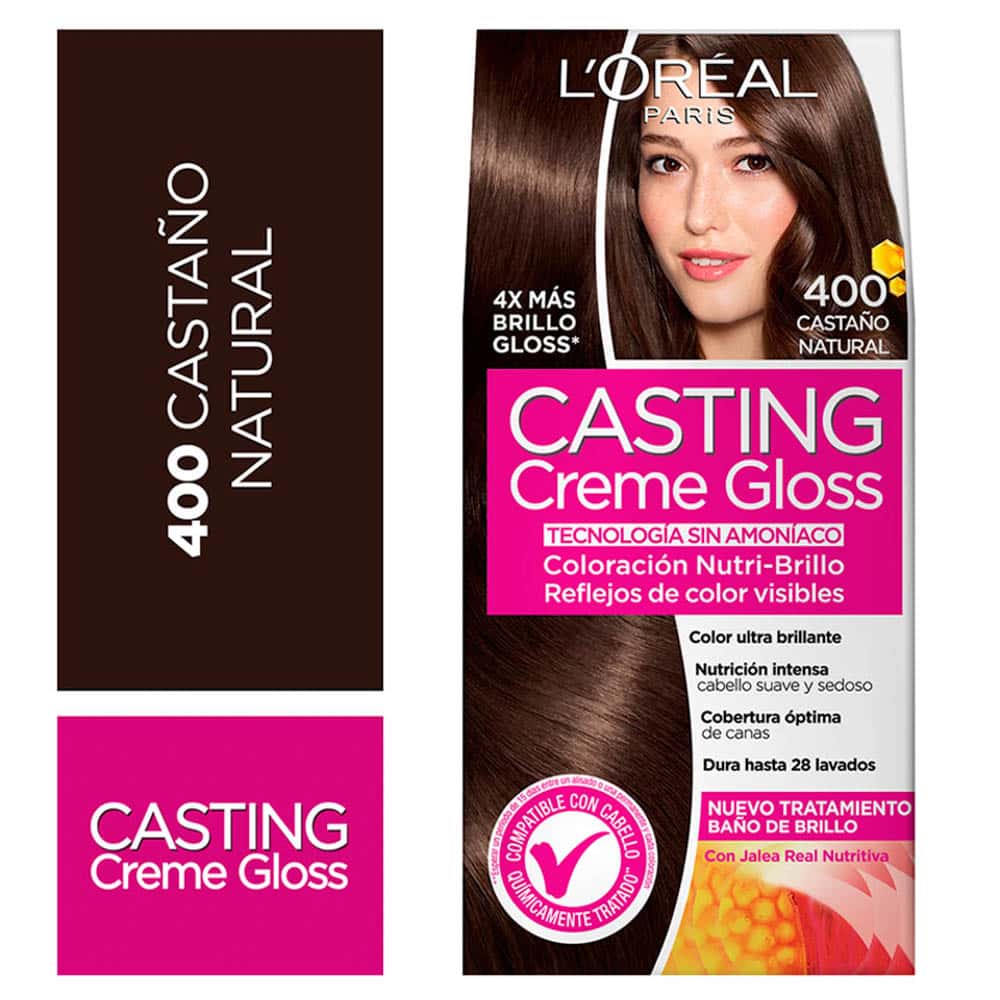 TINTE CASTING CREME GLOSS 400 LOREAL SIN AMONIACO