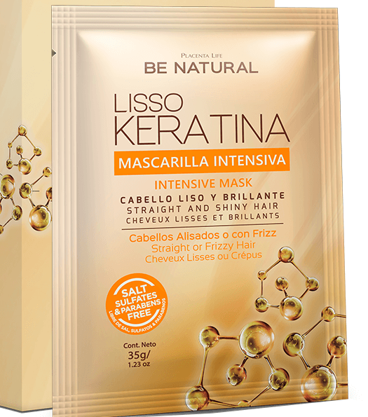 LISSO KERATINA TRATAMIENTO SACHET CABELLOS ALISADOS ANTI FRIZZ 35GR BE NATURAL