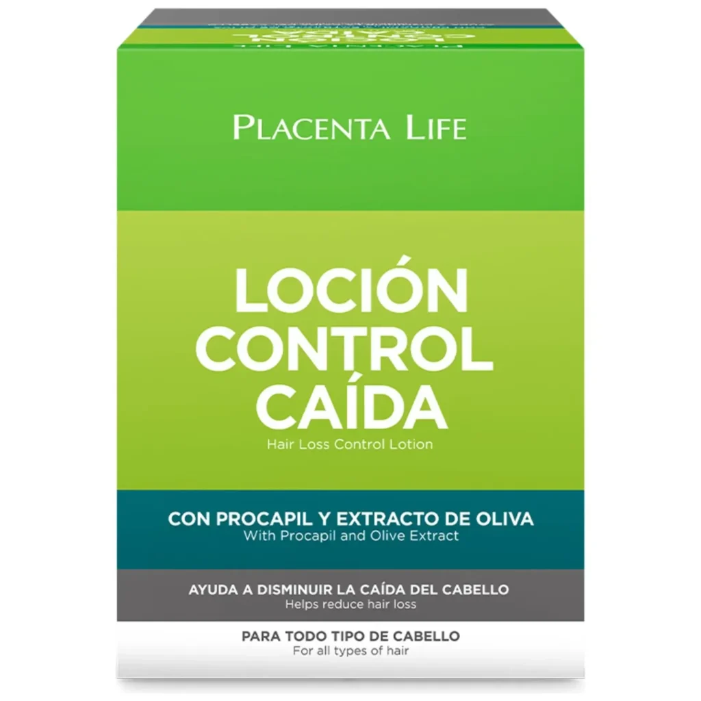LOCION CONTROL CAIDA AMPOLLA CAJA X12 AMPOLLAS PLACENTA LIFE