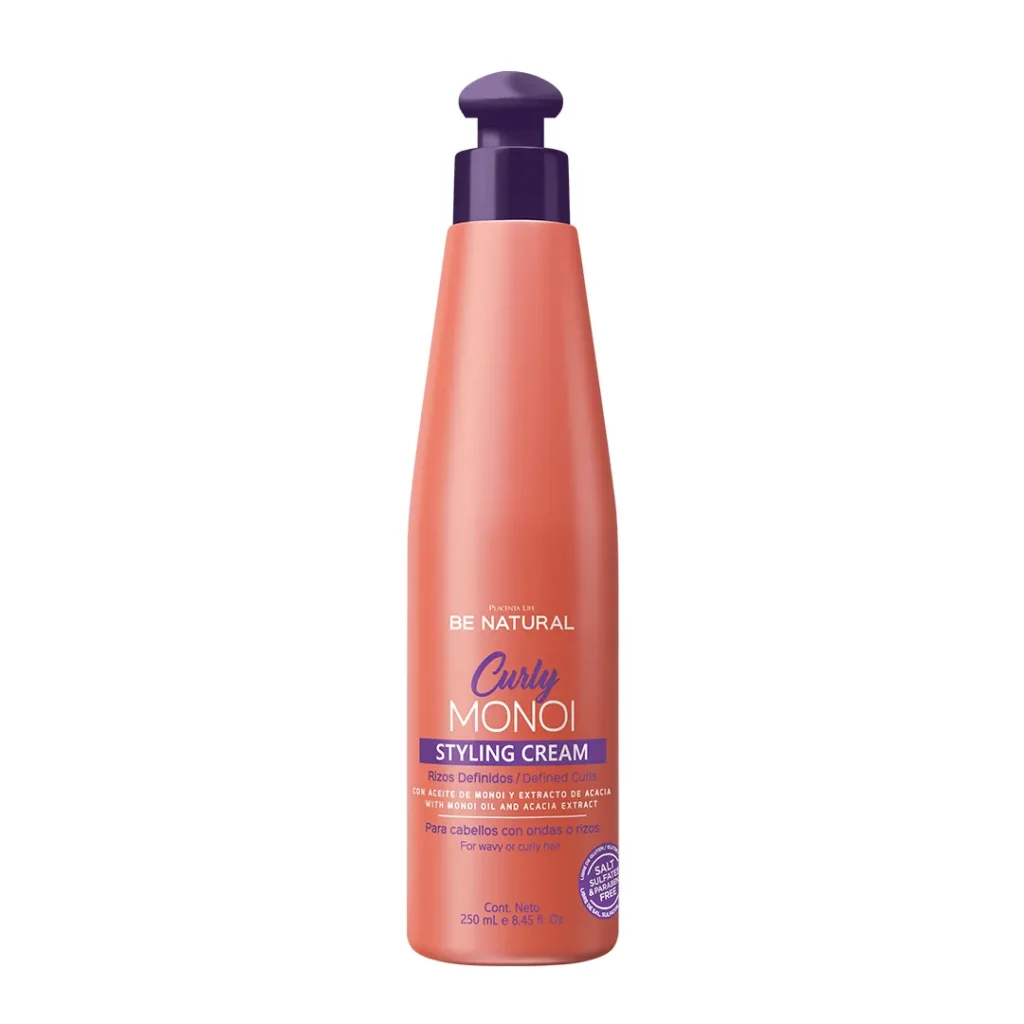 CURLY MONOI STYLING CREAM RIZOS 250ML BE NATURAL