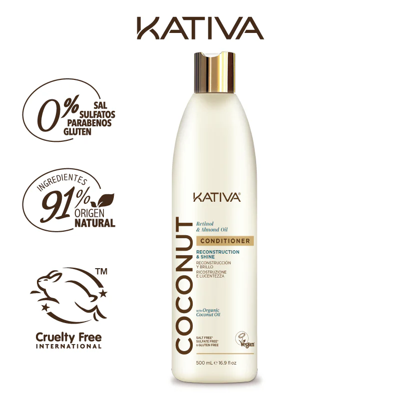 COCONUT ACONDICIONADOR SIN SAL 500ML KATIVA
