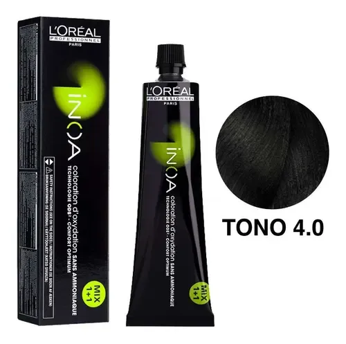 TINTE INOA SIN AMONIACO 4.0 CASTAÑO MEDIANO