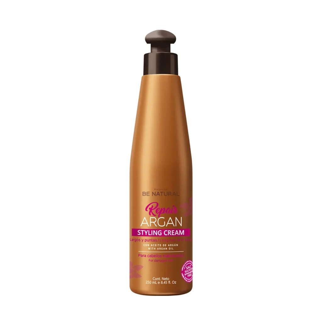REPAIR ARGAN STYLING CREAM CABELLOS MALTRATADOS 250ML BE NATURAL