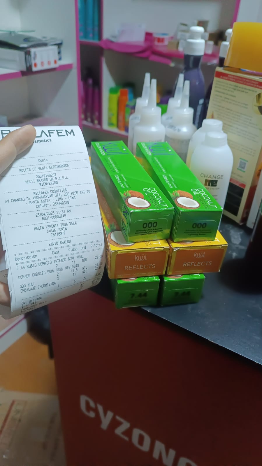 Pedido entregado en San Martin de Porres
