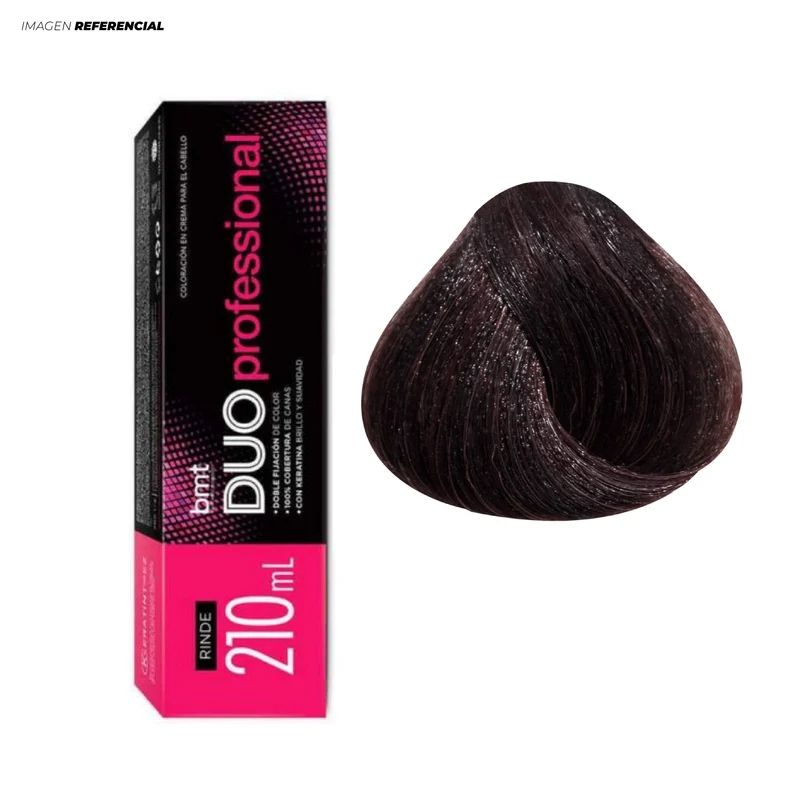 TINTE DUO BMT TONO 5.5 CASTAÑO CLARO CAOBA - 2 TUBOS