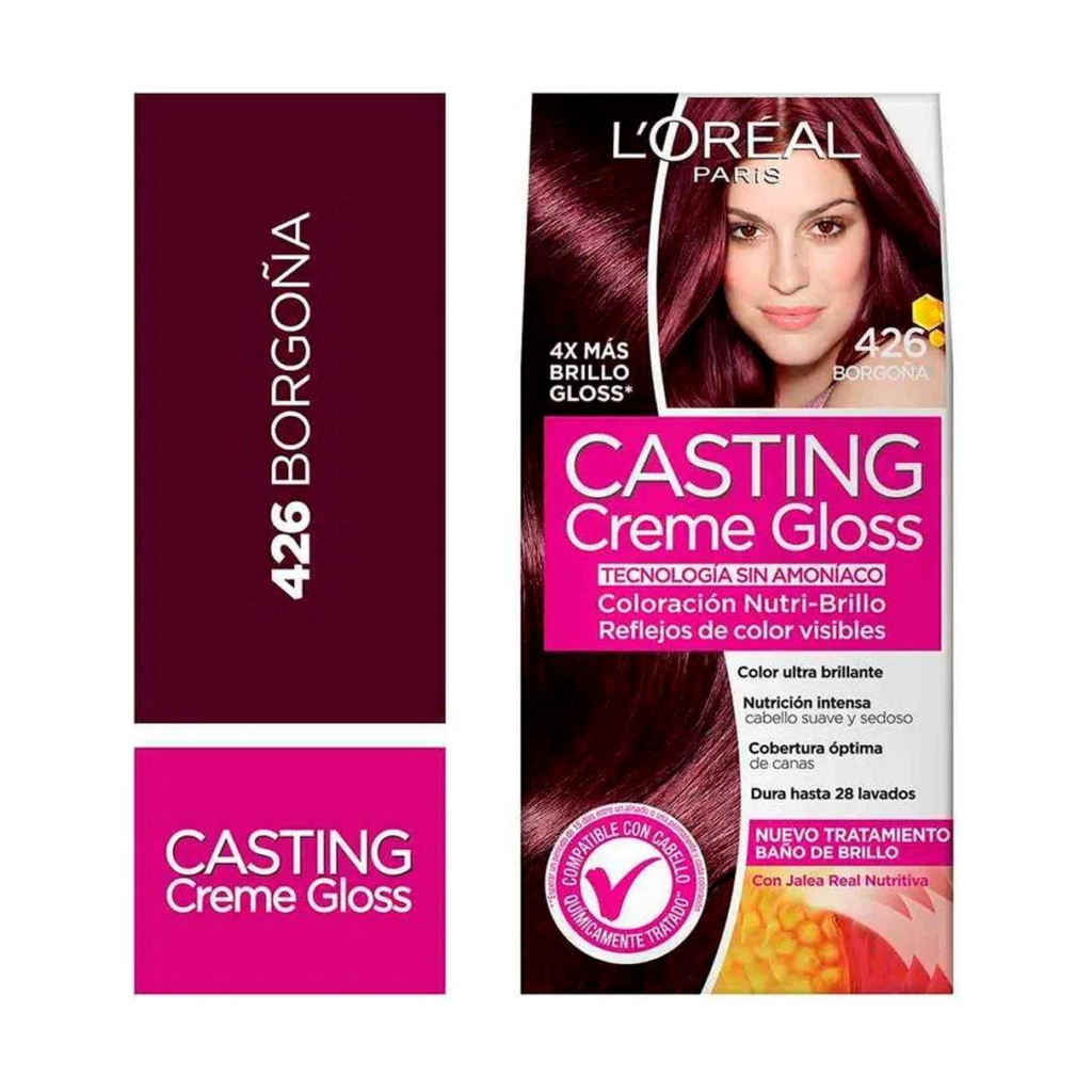 TINTE CASTING CREME GLOSS 426 BORGOÑA LOREAL SIN AMONIACO