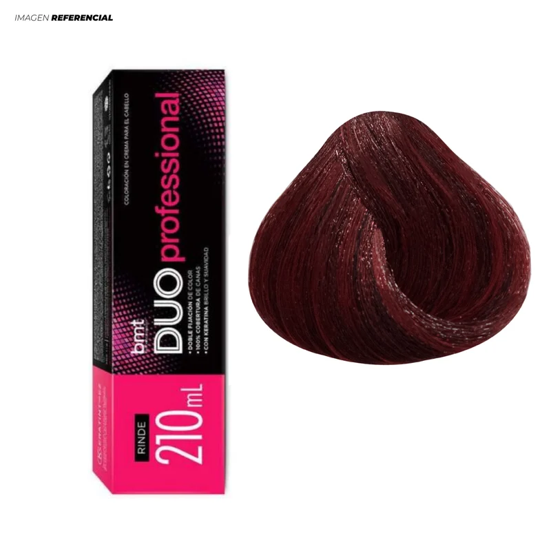 TINTE DUO BMT TONO 6.66 RUBIO OSCURO ROJIZO PROFUNDO - 2 TUBOS