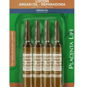 LOCION ARGAN OIL REPARADOR X4 AMPOLLAS PLACENTA LIFE
