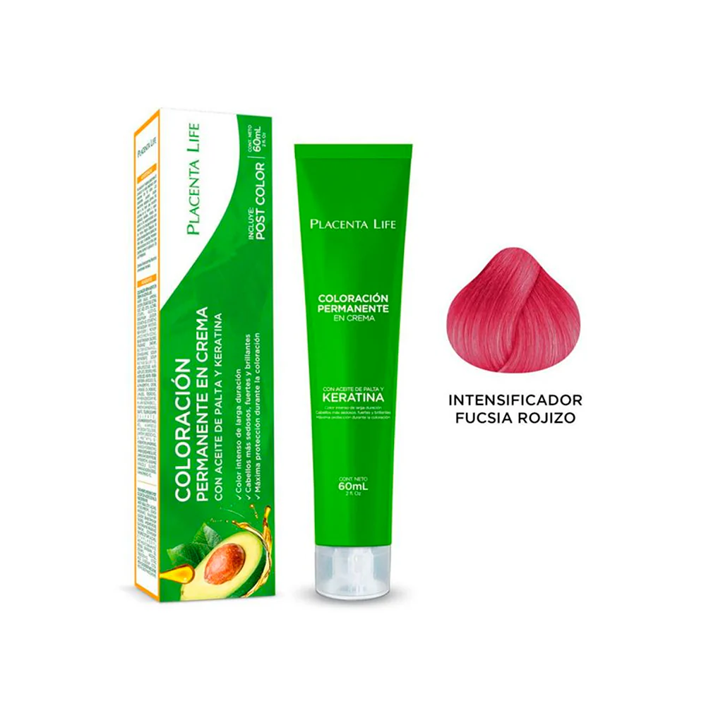 TINTE PLACENTA LIFE FUCSIA ROJIZO 60 ML