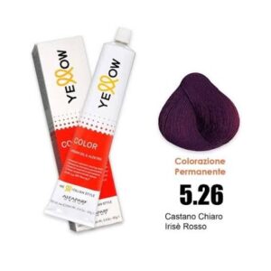 TINTE YELLOW 5.26 CASTAÑO CLARO IRISADO ROJIZO 100 ML ALFAPARF